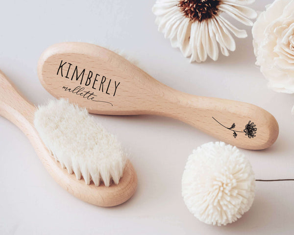 Personalized Baby Hair Brush, Baby Shower Gifts