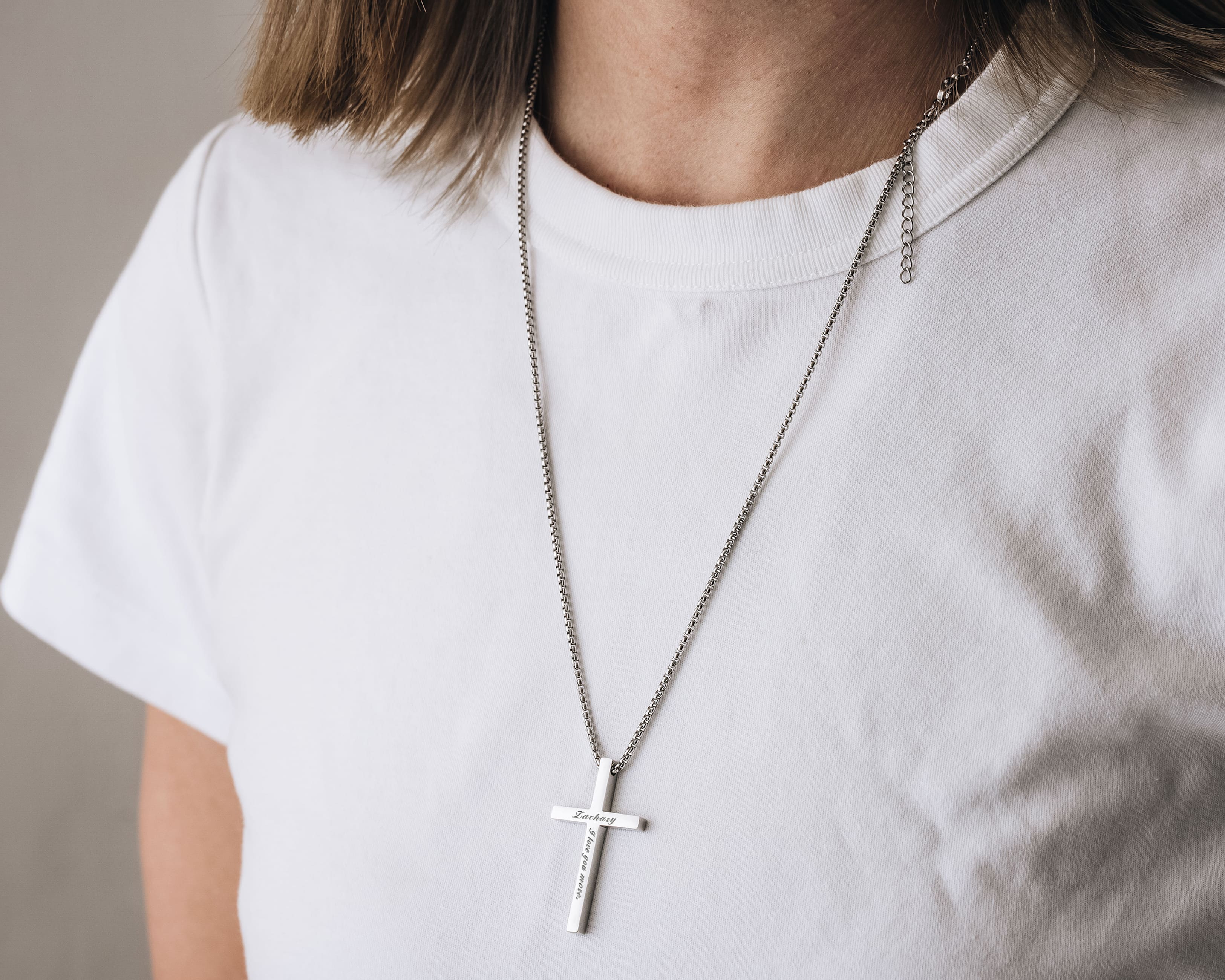 Personalized Cross Necklace