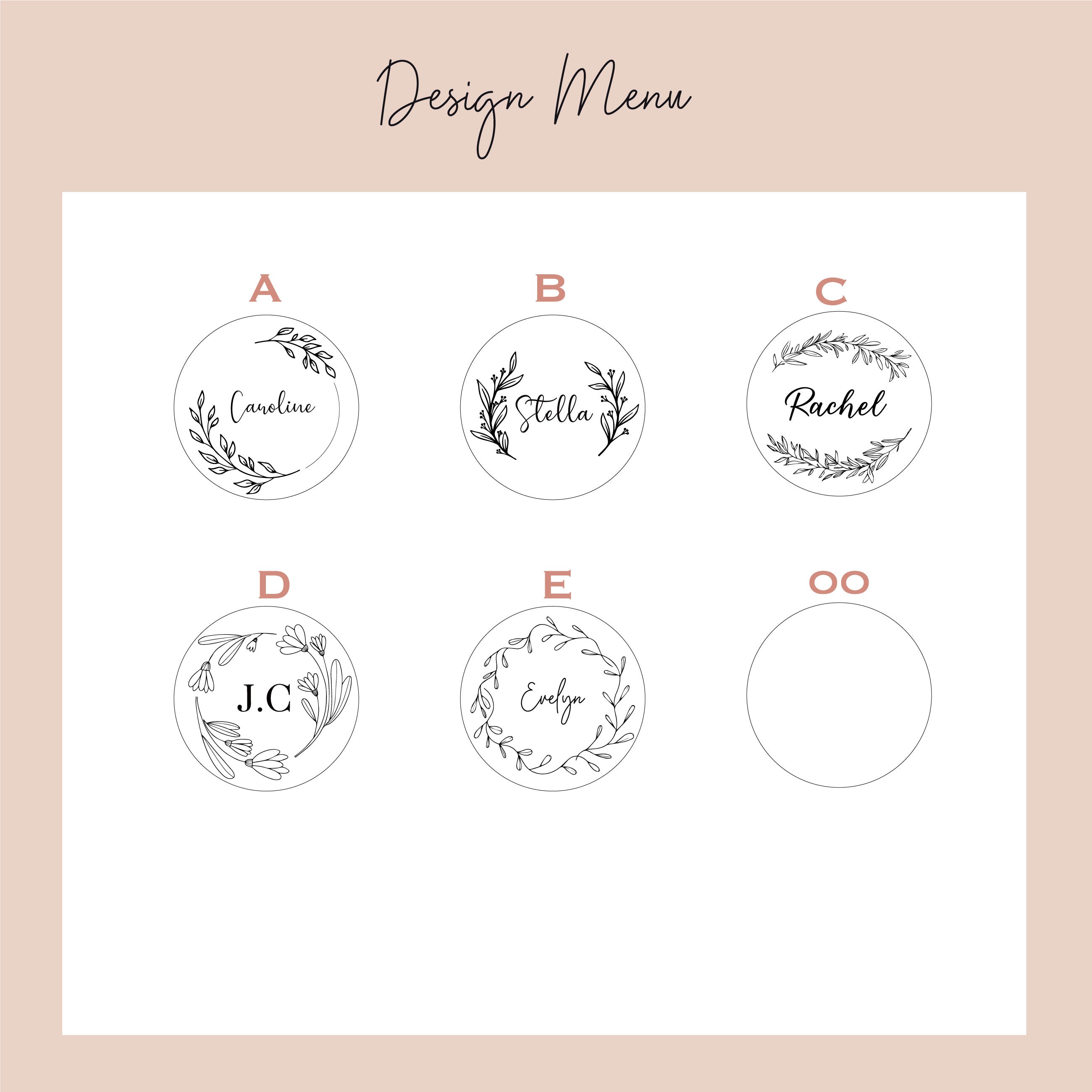 Compact Mirror with Name Design 1