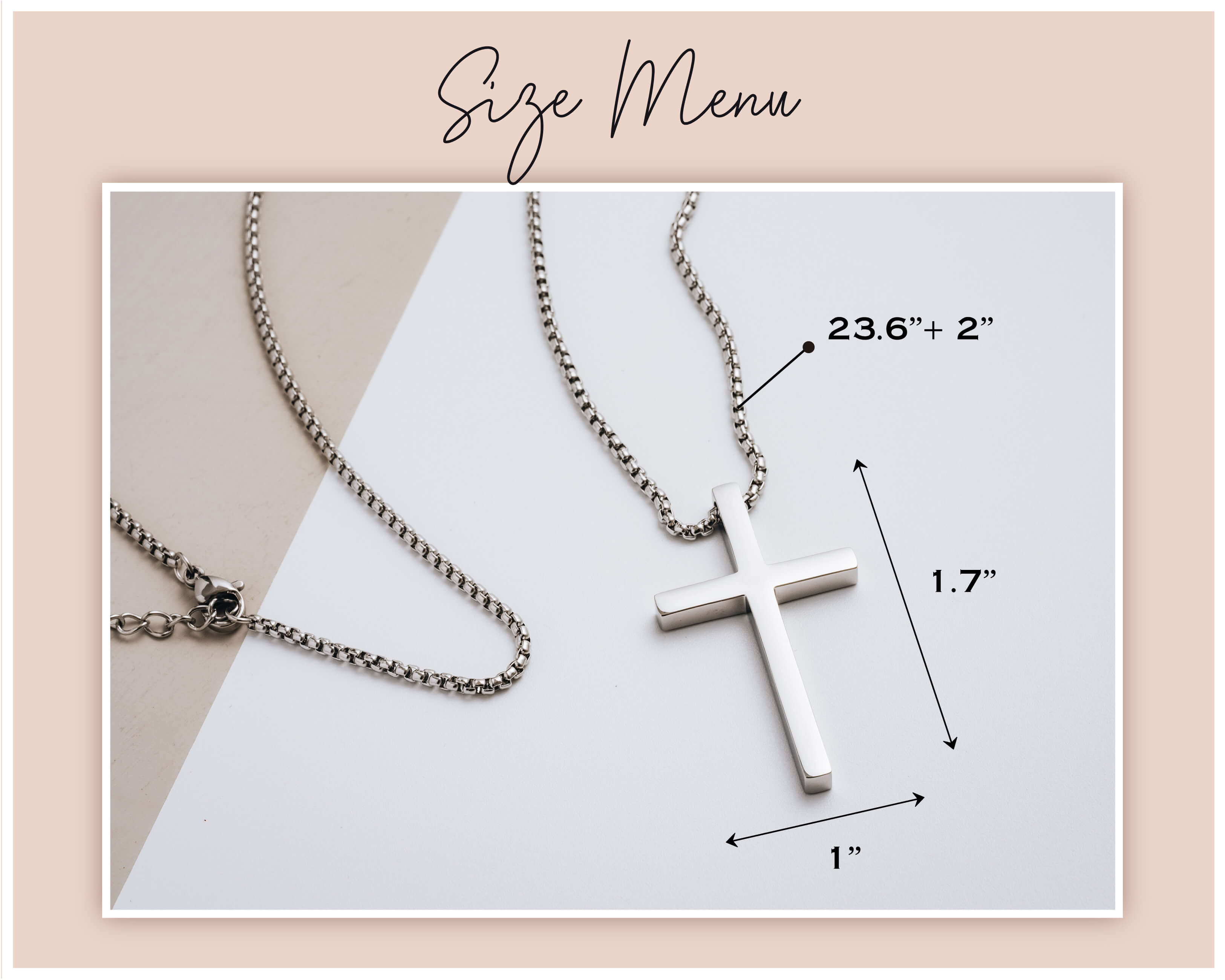 Personalized Cross Necklace