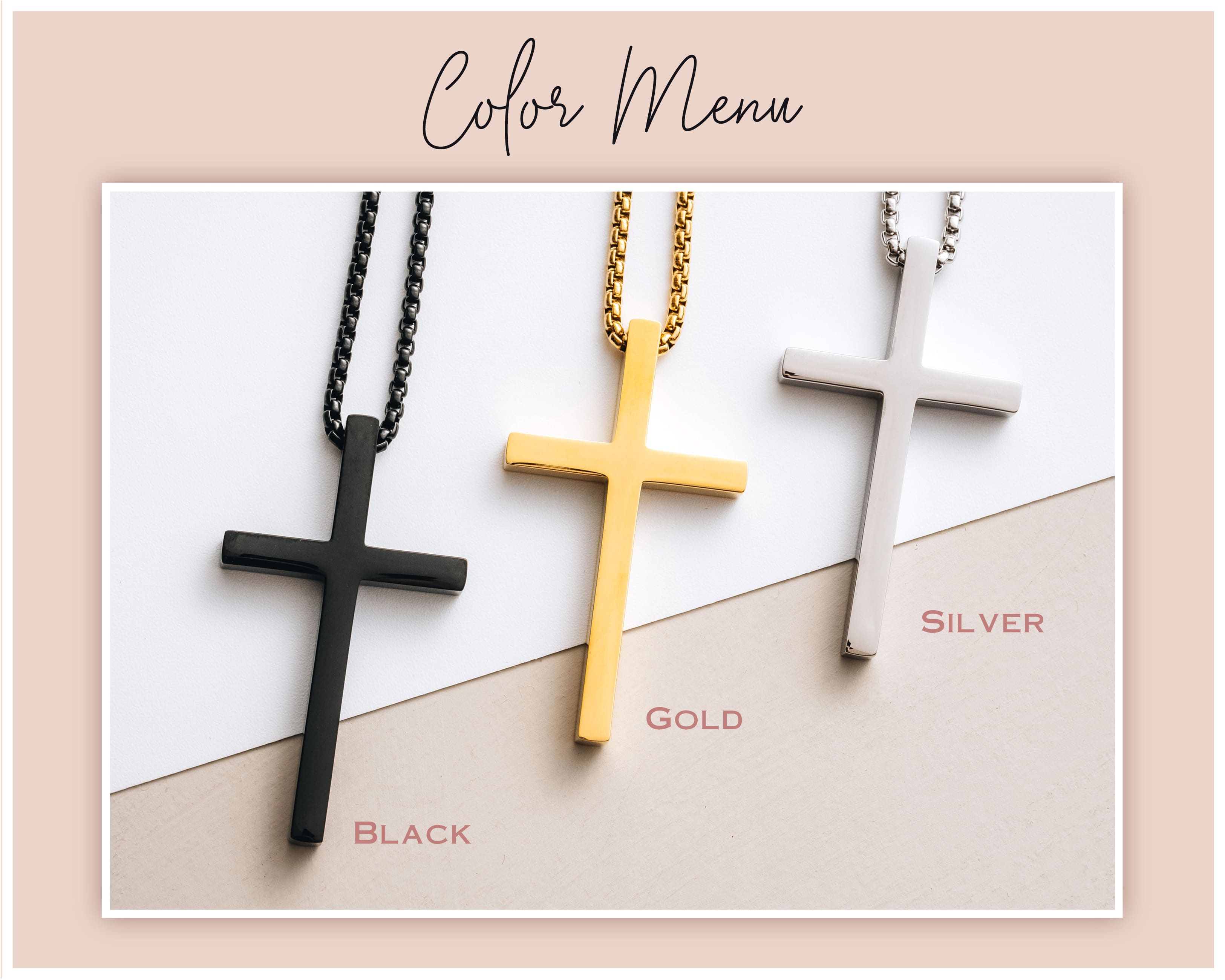 Personalized Cross Necklace