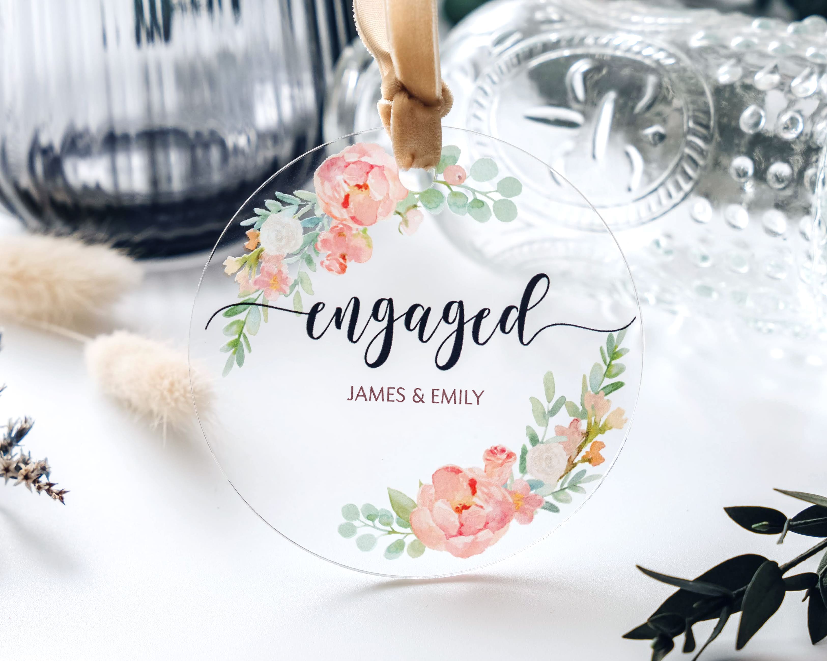 Acrylic Wedding Ornament