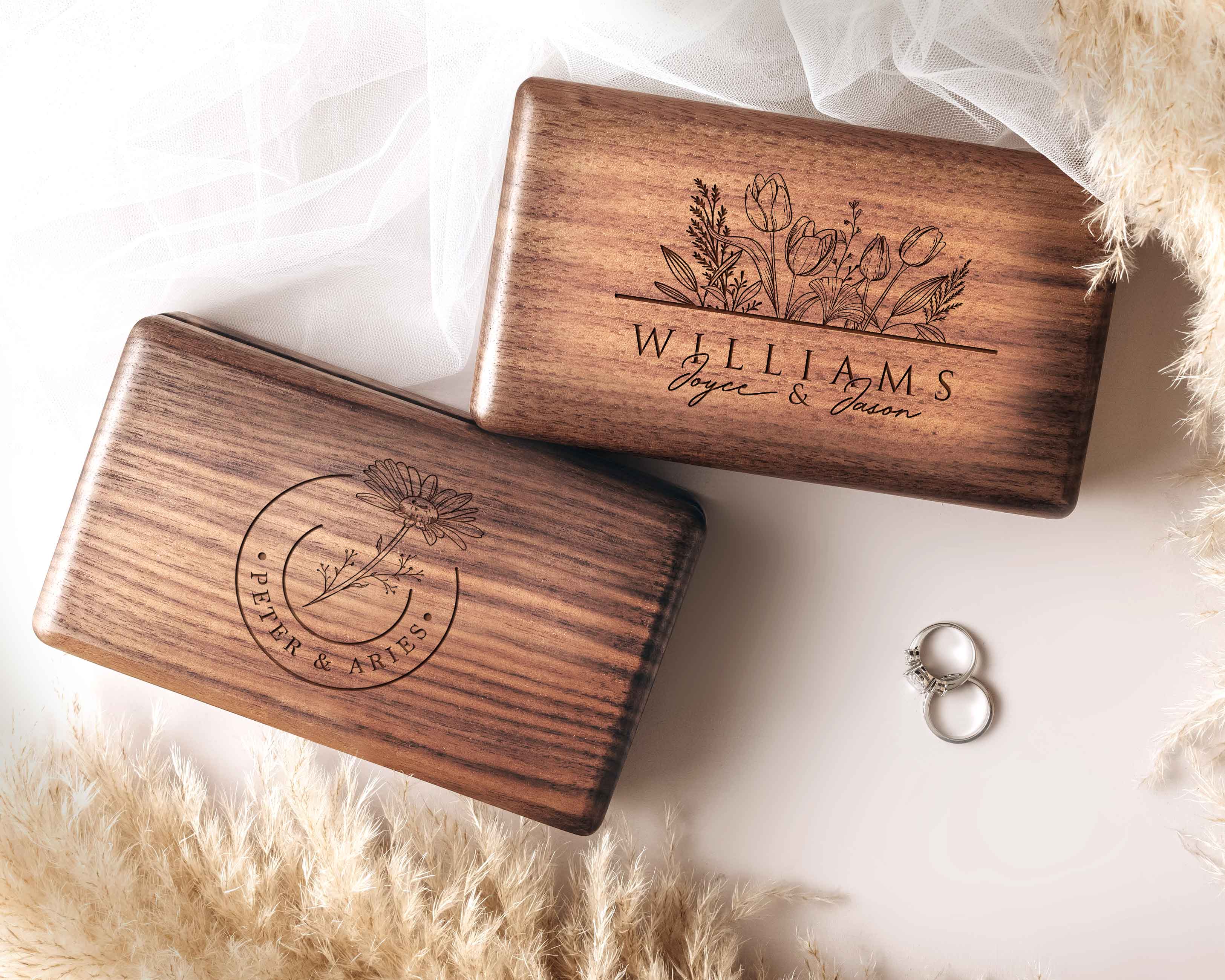 Walnut Jewelry Case