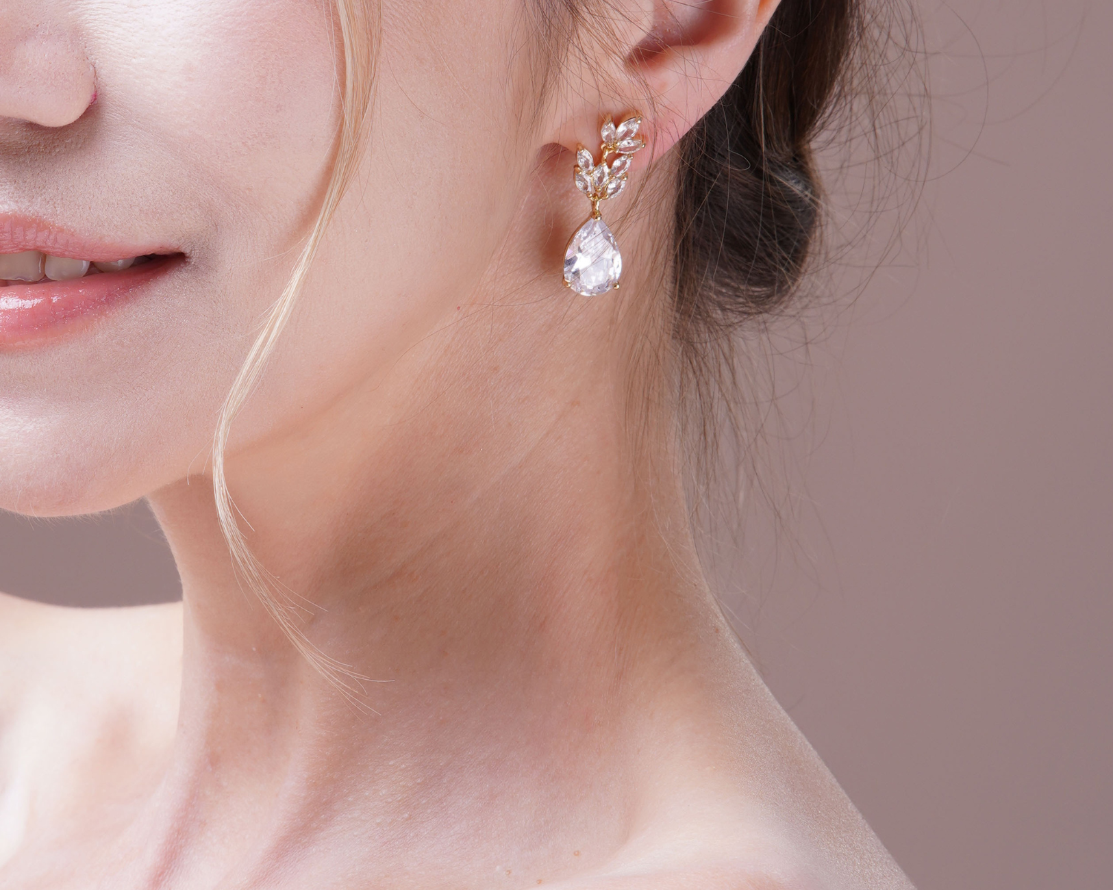 Bridal Diamond Drop Earrings