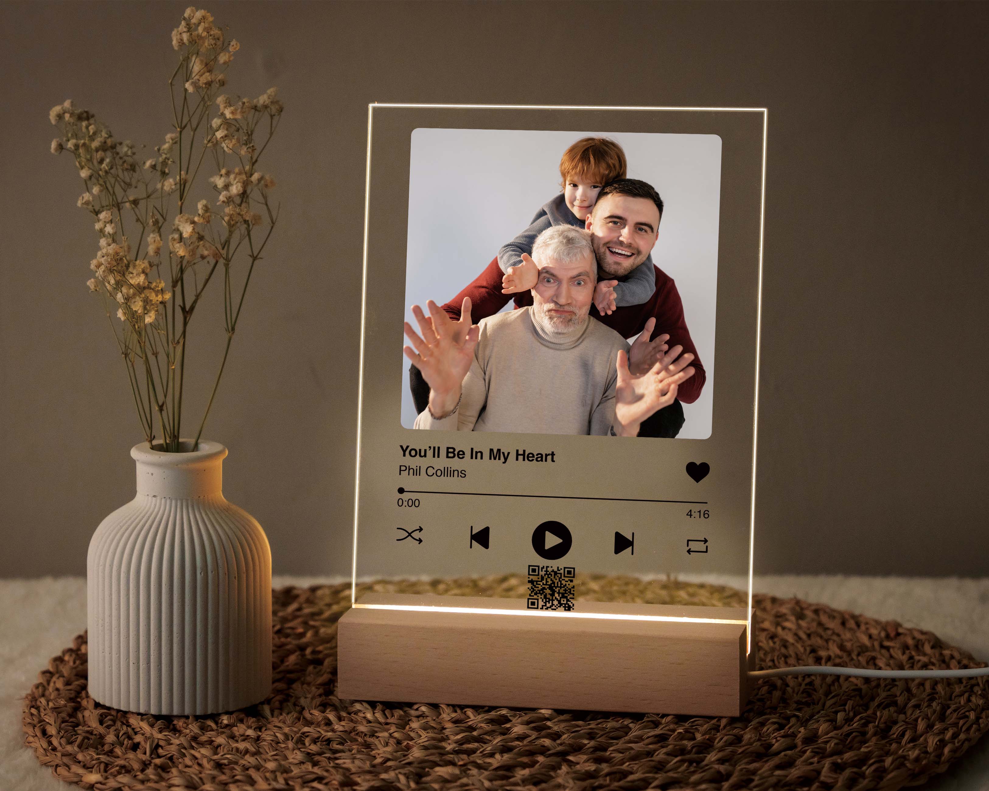 Light Up Picture Song Plaque for Family