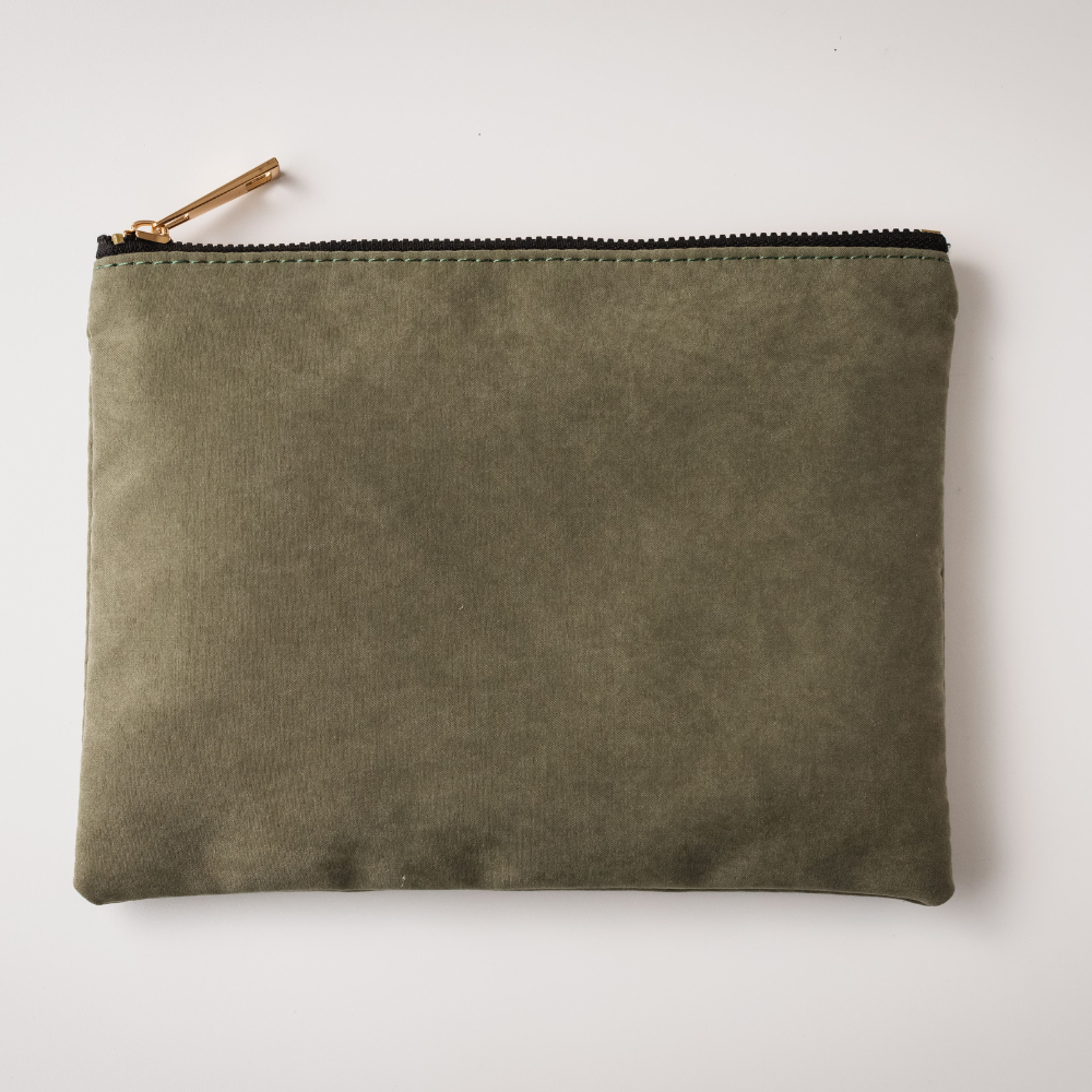 Suede Makeup Bag