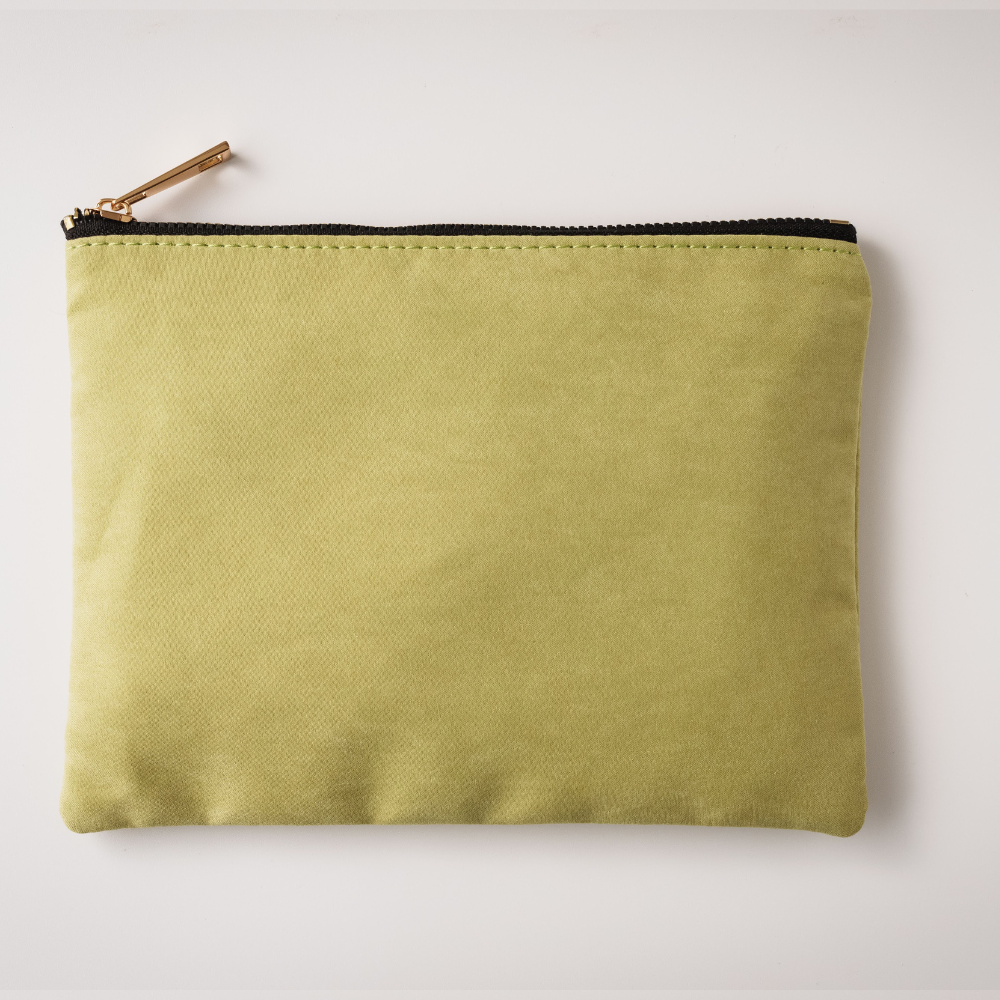 Suede Makeup Bag