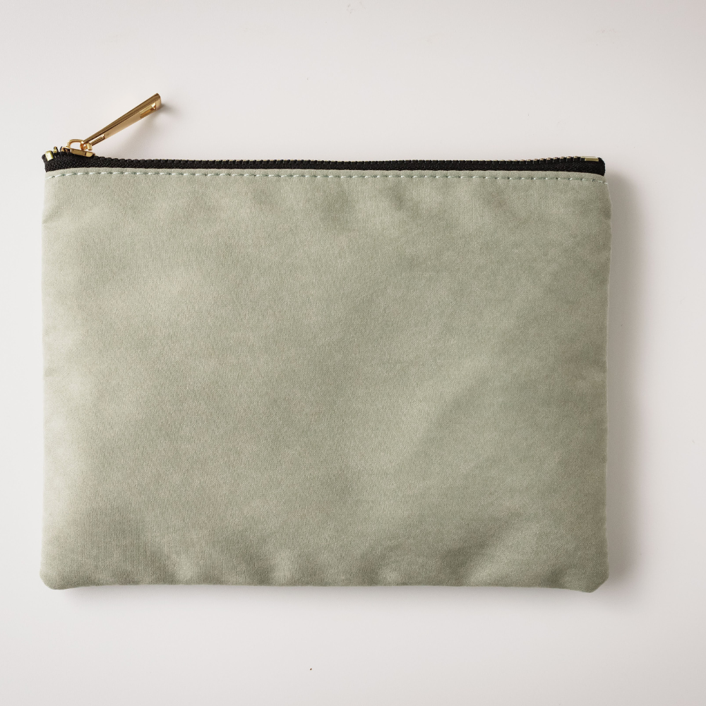 Suede Makeup Bag