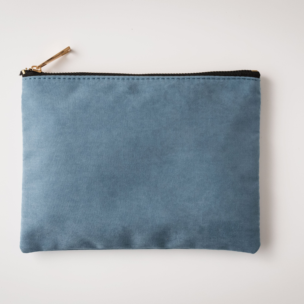 Suede Makeup Bag