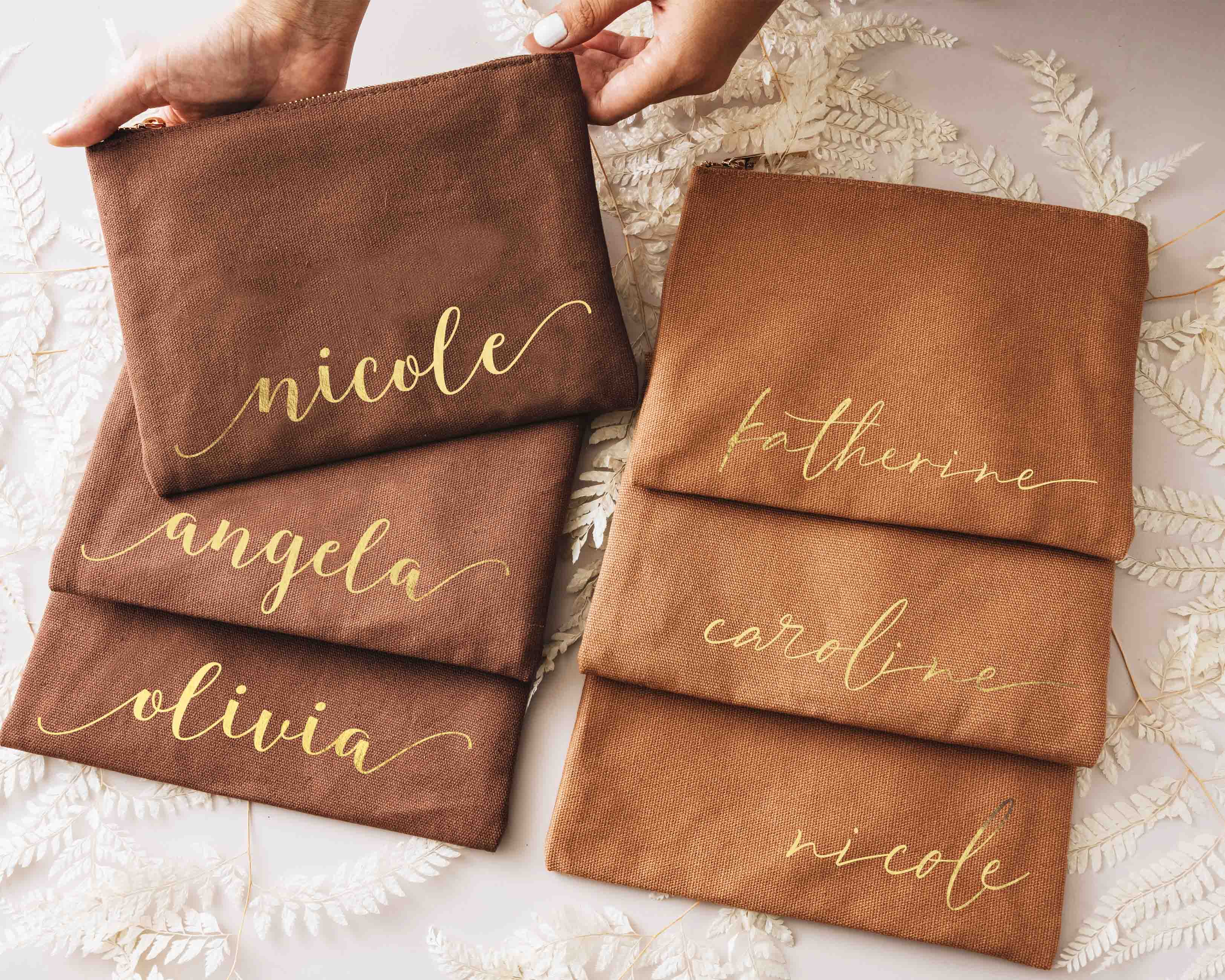 Bridal party makeup bags online